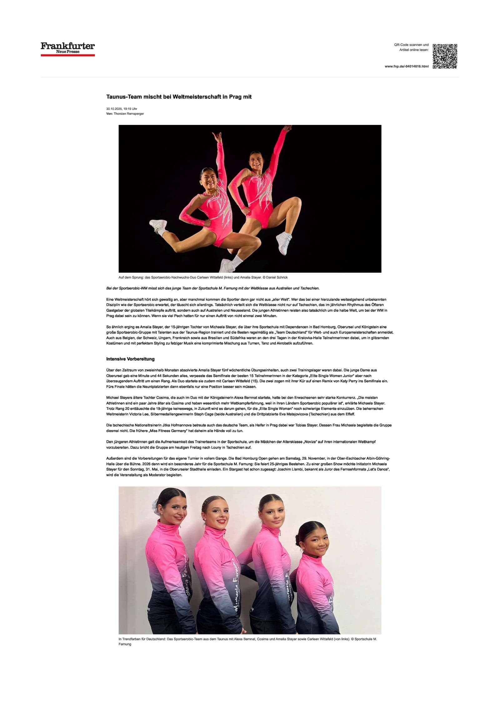 Taunus team competes at the World Championship in Prague
